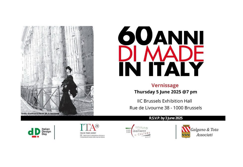 Mostra 60 anni di Made in Italy a Bruxelles